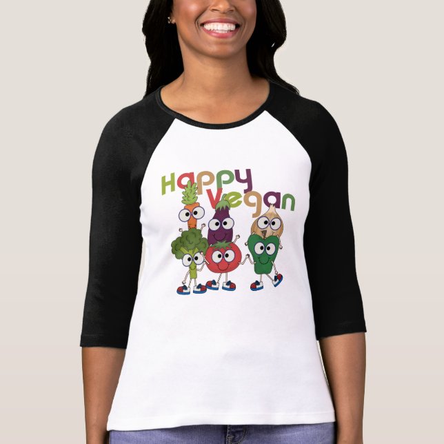 Camiseta Vegano feliz (Anverso)
