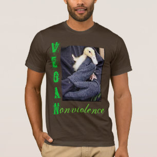 Camiseta Vegano = nonviolence