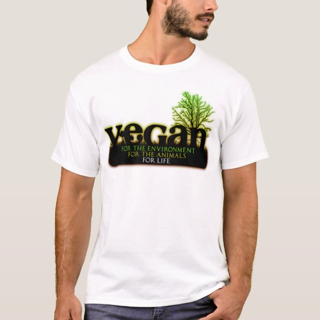 Camiseta Vegano para la vida (Anverso)