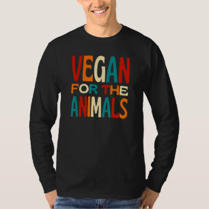 Camiseta Vegano Por Los Animales Viviendo una Vida Libre de