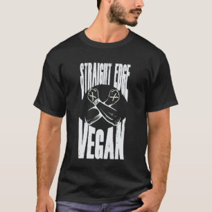 Camiseta Vegano Straight Edge, Antidroga, Punk