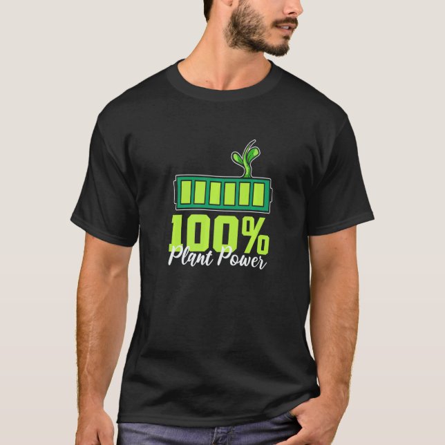 Camiseta Veganos ambientales de 100 poder vegetal (Anverso)