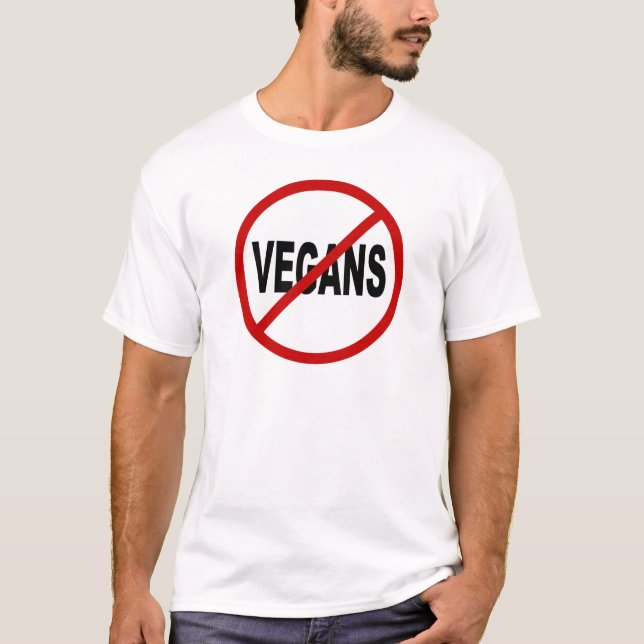 Camiseta Veganos del odio Vegans/No no prohibidos la (Anverso)