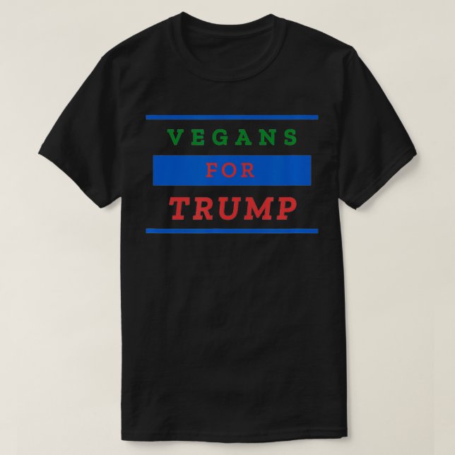 Camiseta Vegans for Trump  (Diseño del anverso)