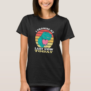 Camiseta Veganto Saurus Cute Dino Heart Last Cow Herbivore