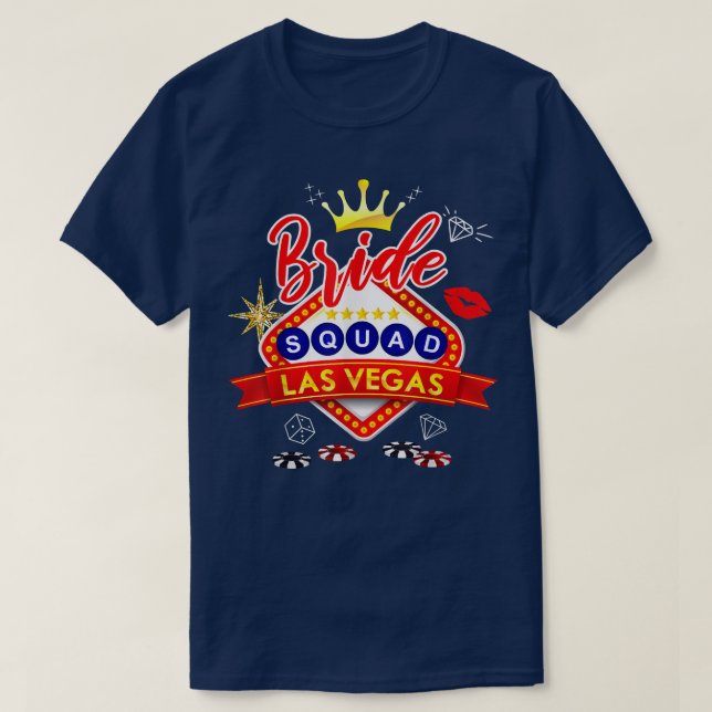 Camiseta Vegas Bride Squad 2022, Married in Vegas Bachelore (Diseño del anverso)