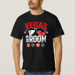 Camiseta Vegas Wedding - Groom - Vegas Bachelor Party Squad<br><div class="desc">Planning a Vegas bachelor party or getting married in Vegas? This Vegas Groom design is perfect for a wedding reception or honeymoon in Vegas! Turn heads on the Las Vegas strip, do some gambling at the casino, or day drinking poolside at a Vegas club! Features "Vegas Groom" & aviator sunglasses...</div>