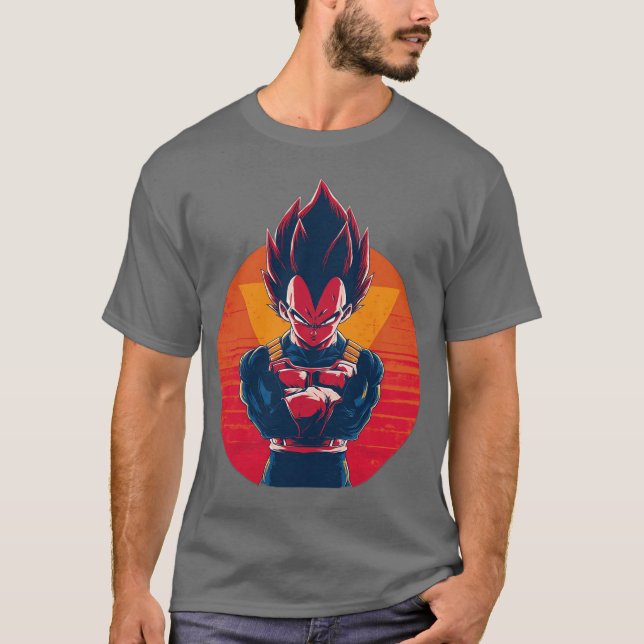 Camiseta vegeta retro (Anverso)
