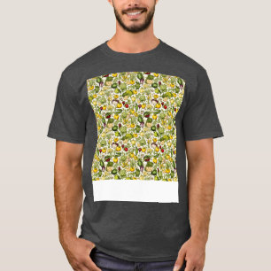 Camiseta Vegetable patrón sin foco Veggie Leafy Sala Verde