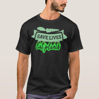 Camiseta Vegetable saludable Salvar vidas Comer plantas Veg