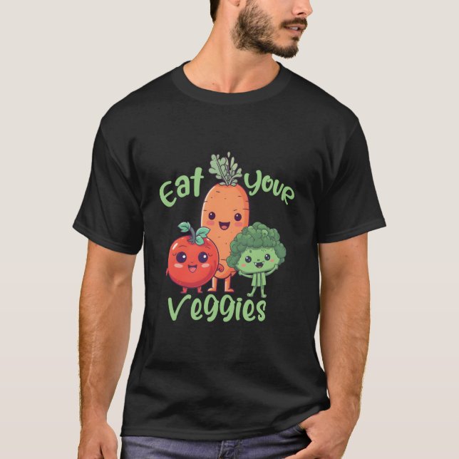 Camiseta Vegetables Vegetarian Veggie Vegan Healthy Food (Anverso)
