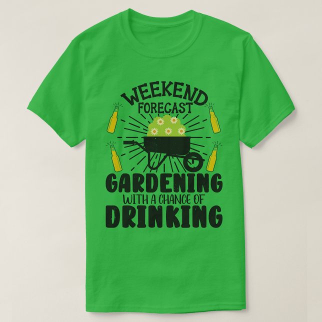 Camiseta Vegetación de jardinería de plantas de cerveza de  (Diseño del anverso)