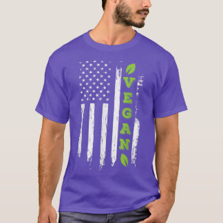 Camiseta Vegetación de la bandera estadounidense alimentada