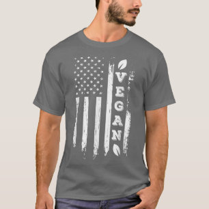 Camiseta Vegetación de la bandera estadounidense alimentada