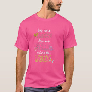 Camiseta Vegetación De Plantas Y Árboles Salva A Las Abejas