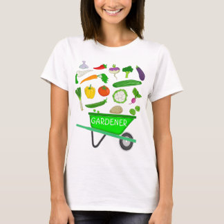 Camiseta vegetal de la carretilla