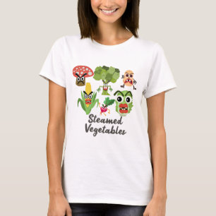 Camiseta vegetal divertida del retruécano para las