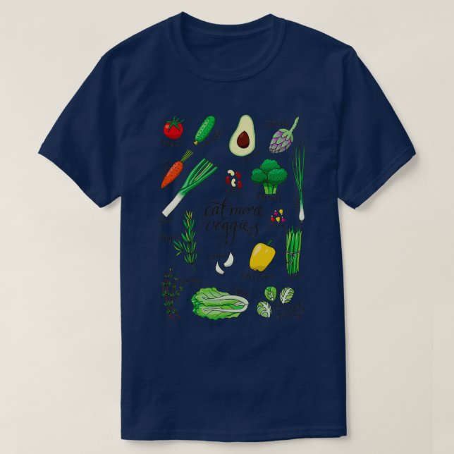 Camiseta Vegetales (Diseño del anverso)