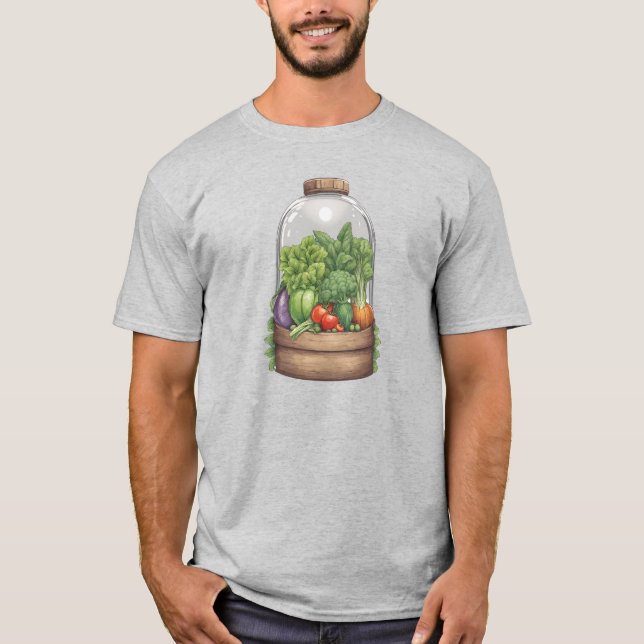 Camiseta Vegetales 12 jardinería, regalo, verduras, jardine (Anverso)