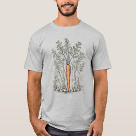 Camiseta Vegetales 21 zanahorias, verduras, jardinero, alim