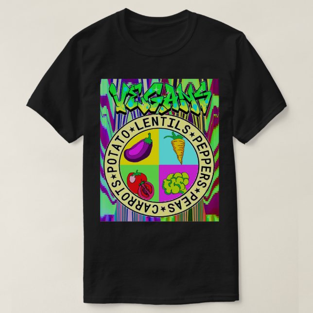 Camiseta Vegetales 3 (Diseño del anverso)