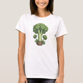 Camiseta Vegetales 3 brócoli, brócoli, verduras, jardín