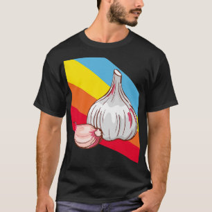 Camiseta Vegetales de ajo Alimentos Vegetarianos