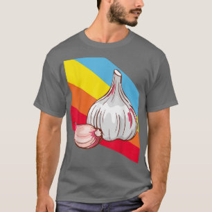 Camiseta Vegetales de ajo Alimentos Vegetarianos