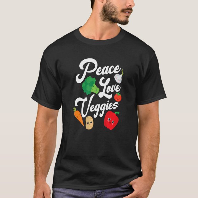 Camiseta Vegetales de amor por la paz (Anverso)