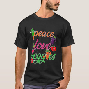 Camiseta Vegetales de amor por la paz Graciosa Veganismo Ve