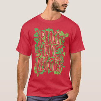Camiseta Vegetales de amor por la paz, Vegan 1054