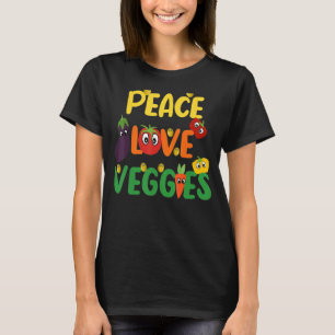 Camiseta Vegetales de amor por la paz Veganism Vegetarian