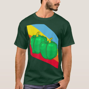 Camiseta Vegetales de Paprika de Pepper Verde Vegetariano