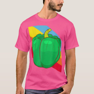 Camiseta Vegetales de Paprika de Pepper Verde Vegetariano