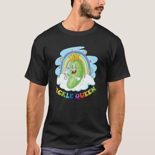 Camiseta Vegetales Pickle Reina Vegetable Mundo Arcoiris (Anverso)