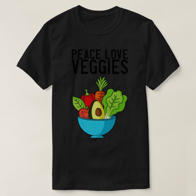 Camiseta Vegetales veganos Bowl 4 (Diseño del anverso)