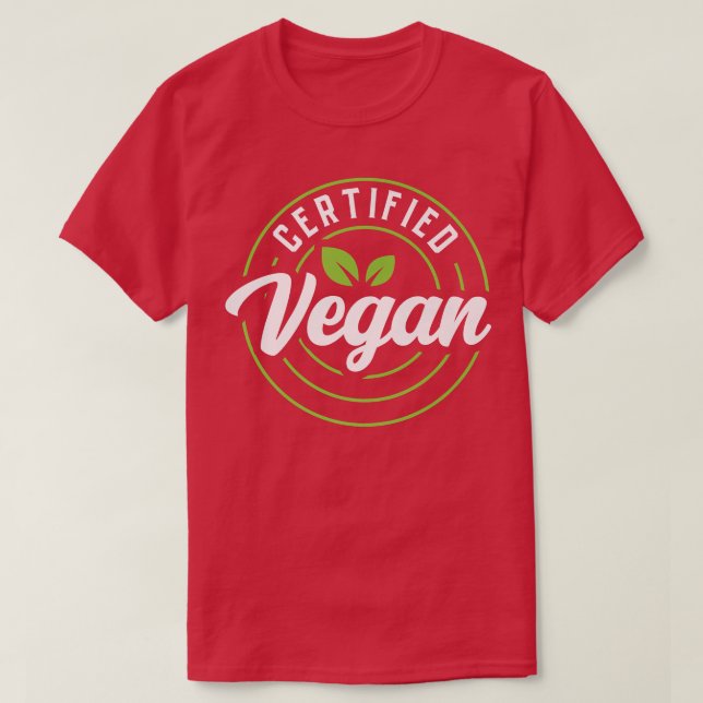 Camiseta Vegetaria Certificada Con Vegetaria Funny (Diseño del anverso)