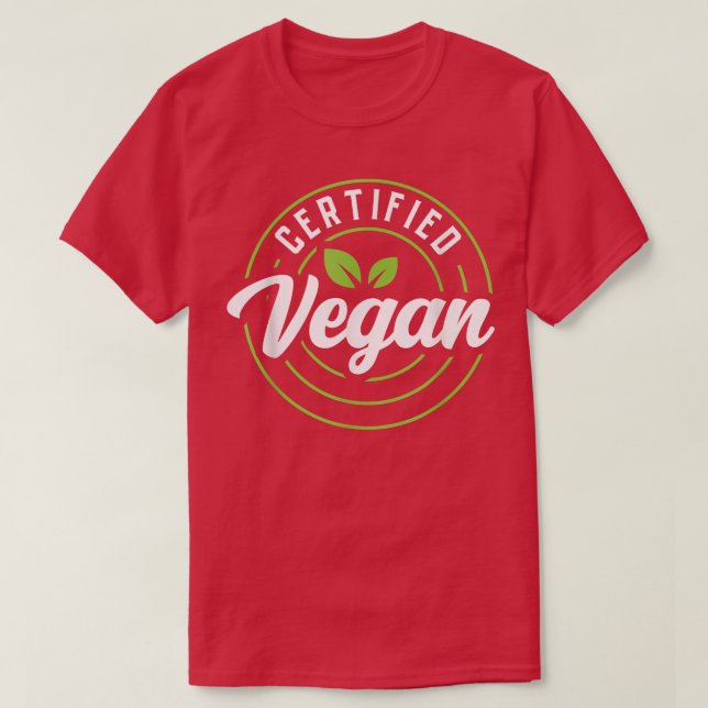 Camiseta Vegetaria Certificada Con Vegetaria Funny (Diseño del anverso)