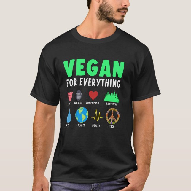 Camiseta Vegetarian Animal Organic Food Herbivore Vegan Foo (Anverso)