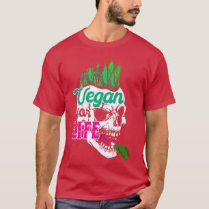 Camiseta Vegetarian For Life Vegetables Vegan Vegetarianism