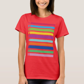 Camiseta Vegetarian Retro Stripe