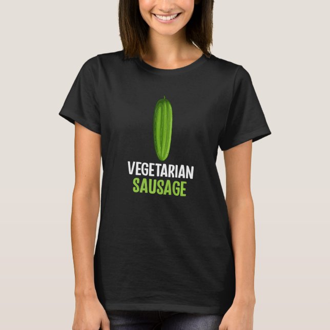 Camiseta Vegetarian sausage (Anverso)