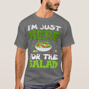 Camiseta Vegetarian Veggie Pun, estoy aquí para la ensalada