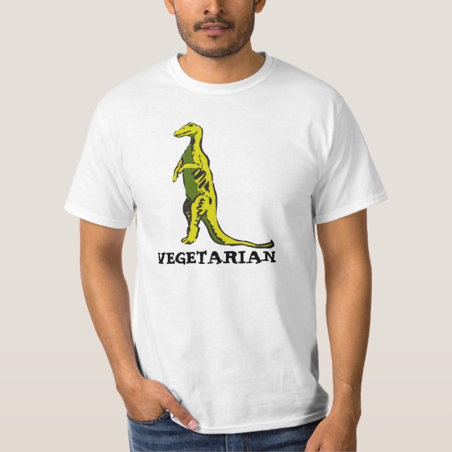 Camiseta vegetariana de dinosaurio (Anverso)