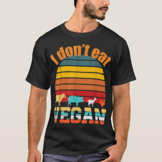 Camiseta Vegetariana, no como animales para el vegano, V