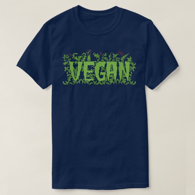 Camiseta vegetariana vegetariana (Diseño del anverso)