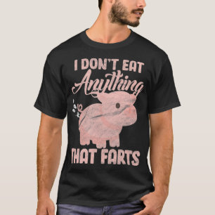 Camiseta Vegetariana Vegetariana Funny Anti-Meat Eater Basa