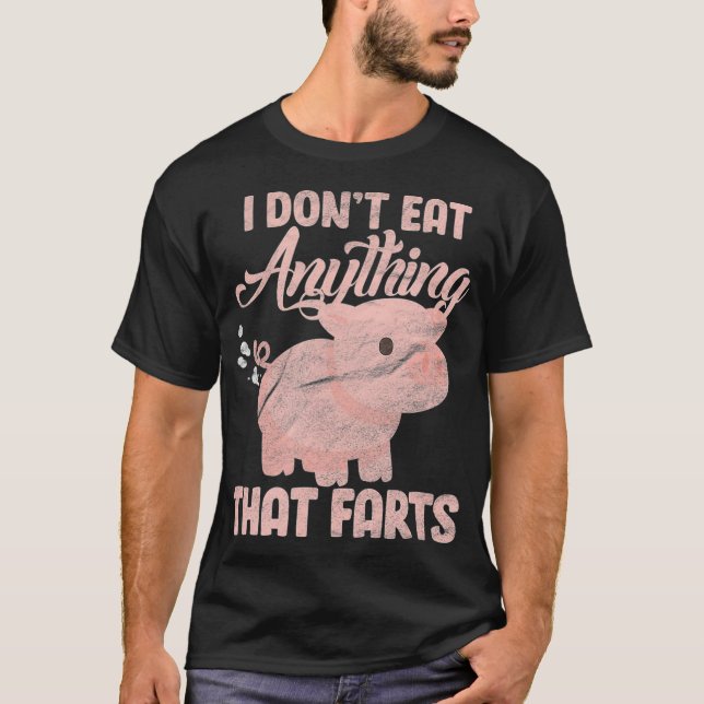 Camiseta Vegetariana Vegetariana Funny Anti-Meat Eater Basa (Anverso)