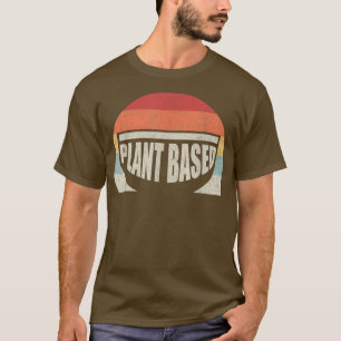 Camiseta vegetariana vintage retro-vegetal