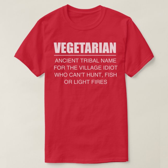 Camiseta Vegetariano (Diseño del anverso)